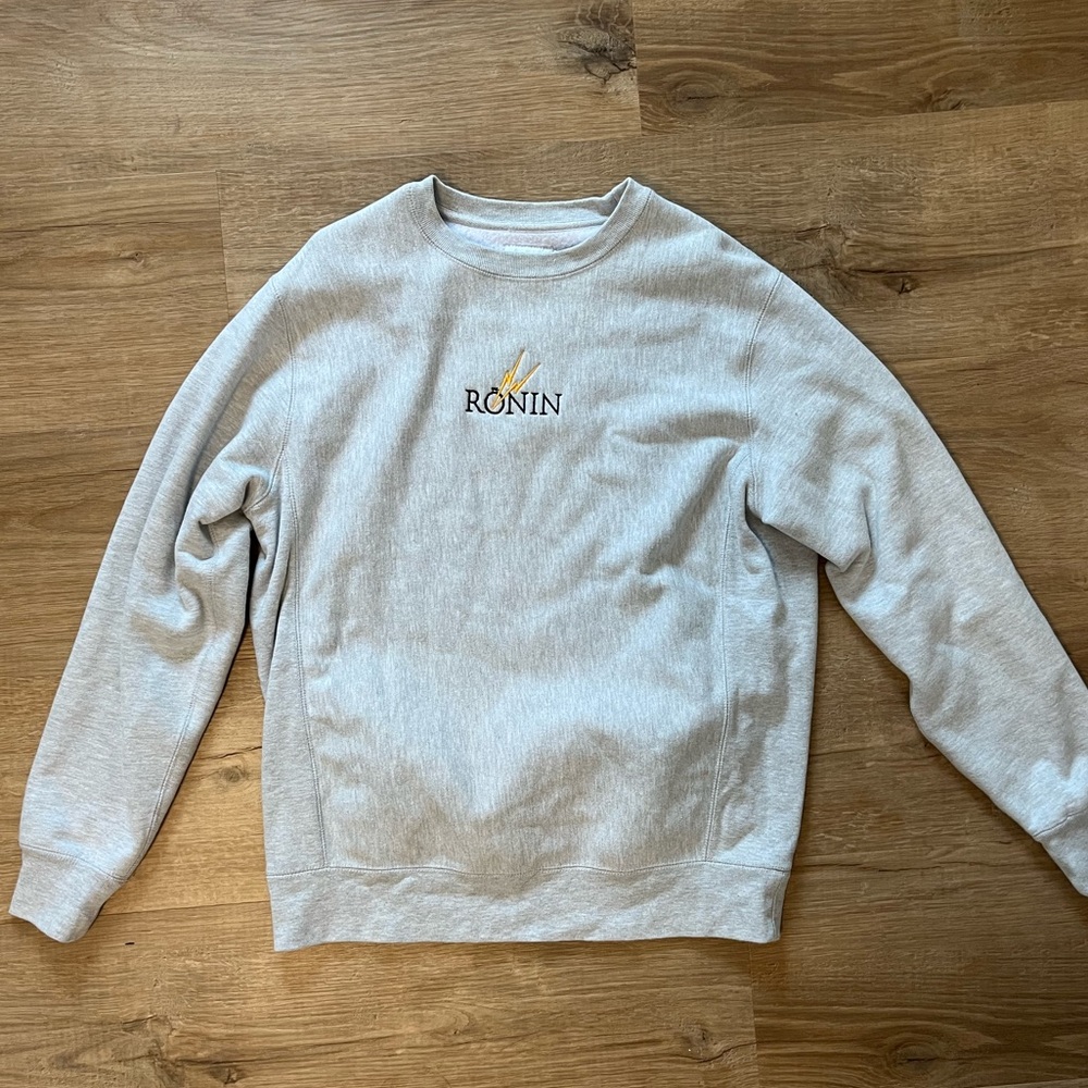 Ronin division demon slayer zenitsu crew neck